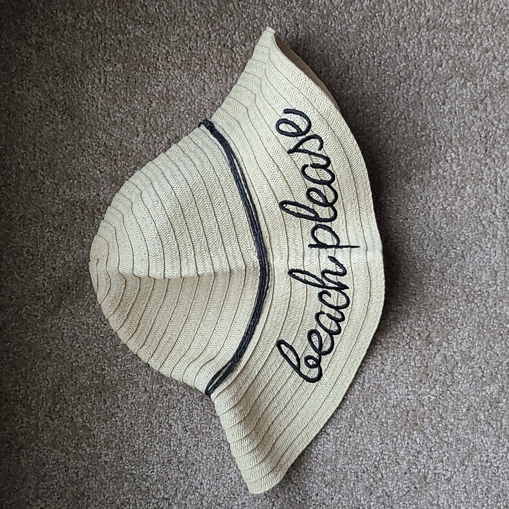 "Beach Please" beach hat